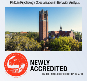 Psychology receives accreditation for our Behavior Analysis program at all 3 levels